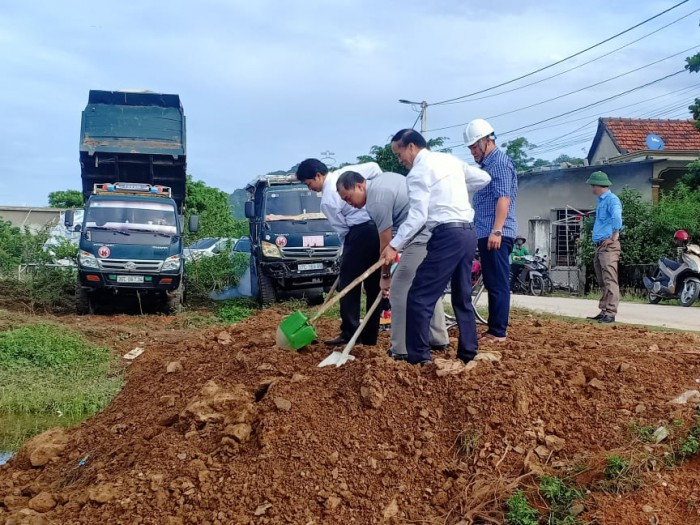Quỳnh Lộc: Khởi công xây dựng Nhà Văn hóa thôn 3B