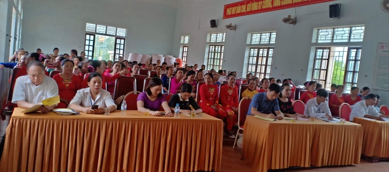 Hội Liên hiệp Phụ nữ Quỳnh Lộc: Tổ chức đánh giá sơ kết giữa nhiệm kỳ