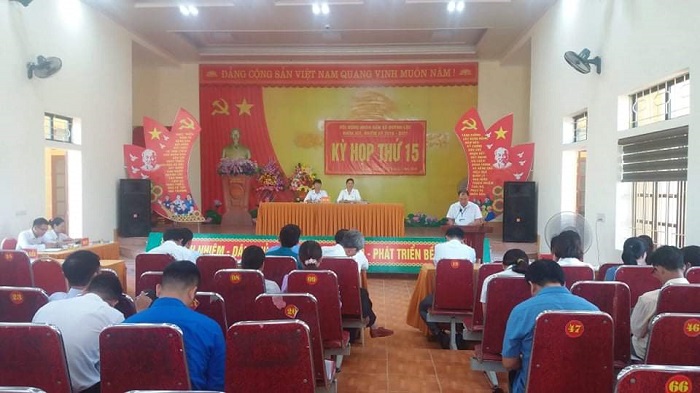 Quỳnh Lộc: Tổ chức kỳ họp thứ 15 - Hội đồng nhân dân xã khóa XIX, nhiệm kỳ 2016 - 2021