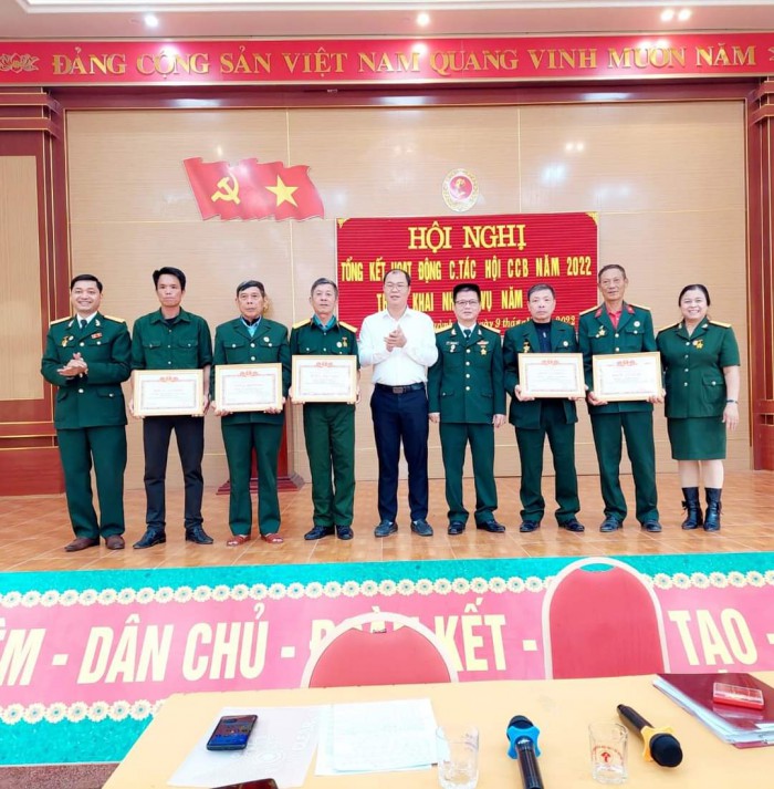 Hội CCB xã Quỳnh Lộc: Tổng kết hoạt động năm 2022, triển khai nhiệm vụ năm 2023