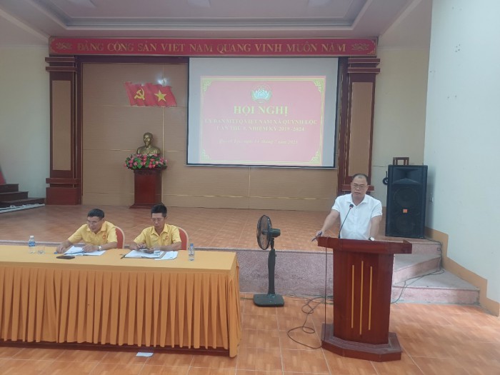 MTTQ xã Quỳnh Lộc: Tổ chức hội nghị sơ kết đánh giá kết quả công tác Mặt trận 6 tháng đầu năm, triển khai nhiệm vụ trọng tâm công tác 6 tháng cuối năm 2023