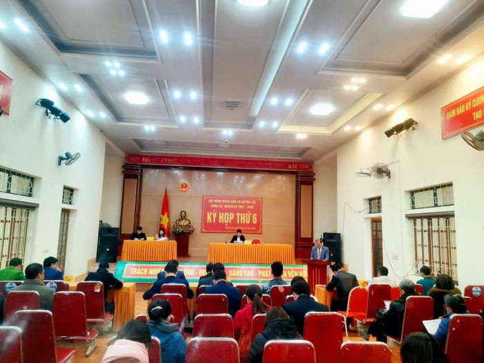 Quỳnh Lộc: Tổ chức Kỳ họp thứ 6 - Hội đồng nhân dân xã, Khóa XX, nhiệm kỳ 2021-2026