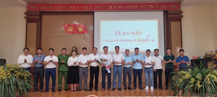 Lễ ra mắt Câu lạc bộ Cầu lông xã Quỳnh Lộc